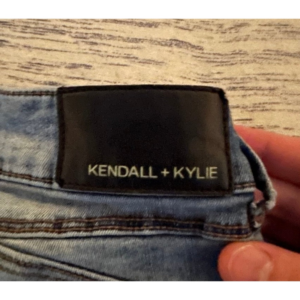 Kendall & Kylie Jenner High Rise Stretch Denim‎ Raw Hem Jeans Sz Womens 5/27 - Picture 8 of 8